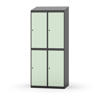 Garderobeskap Novis skrått tak 2:2 B80