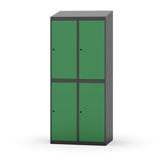 Garderobeskap Novis skrått tak 2:2 B80