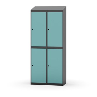 Garderobeskap Novis skrått tak 2:2 B80