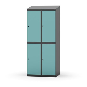 Garderobeskap Novis skrått tak 2:2 B80