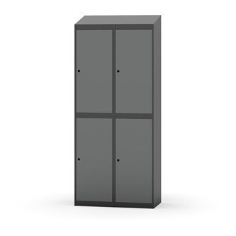 Garderobeskap Novis skrått tak 2:2 B80