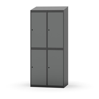 Garderobeskap Novis skrått tak 2:2 B80