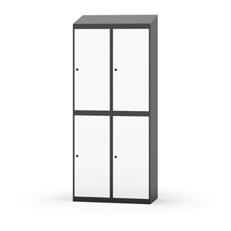 Garderobeskap Novis skrått tak 2:2 B80