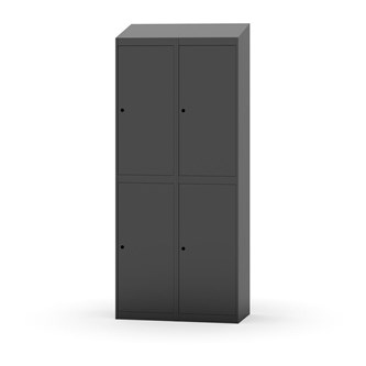 Garderobeskap Novis skrått tak 2:2 B80