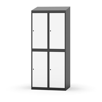 Garderobeskap Novis skrått tak 2:2 B80