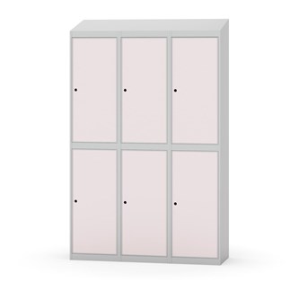 Garderobeskap Novis skrått tak 2:3 B120