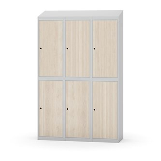 Garderobeskap Novis skrått tak 2:3 B120