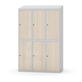 Garderobeskap Novis skrått tak 2:3 B120