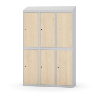 Garderobeskap Novis skrått tak 2:3 B120