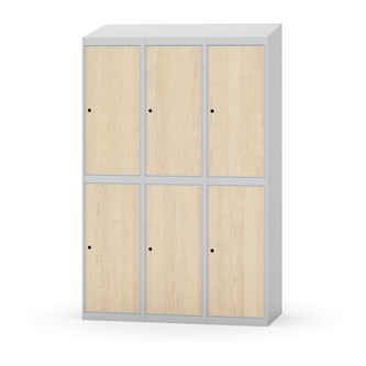 Garderobeskap Novis skrått tak 2:3 B120