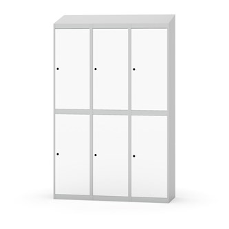 Garderobeskap Novis skrått tak 2:3 B120