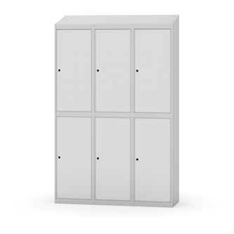 Garderobeskap Novis skrått tak 2:3 B120