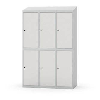 Garderobeskap Novis skrått tak 2:3 B120