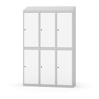 Garderobeskap Novis skrått tak 2:3 B120