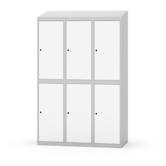 Garderobeskap Novis skrått tak 2:3 B120