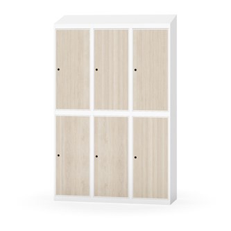 Garderobeskap Novis skrått tak 2:3 B120