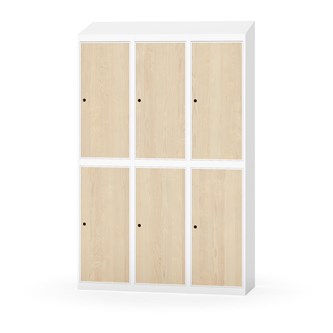 Garderobeskap Novis skrått tak 2:3 B120