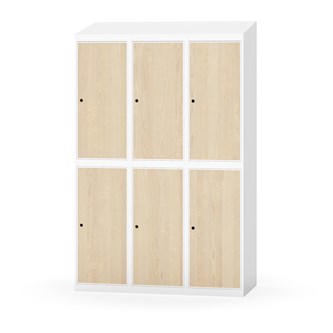 Garderobeskap Novis skrått tak 2:3 B120