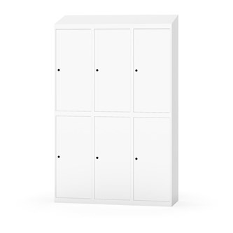 Garderobeskap Novis skrått tak 2:3 B120