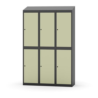 Garderobeskap Novis skrått tak 2:3 B120
