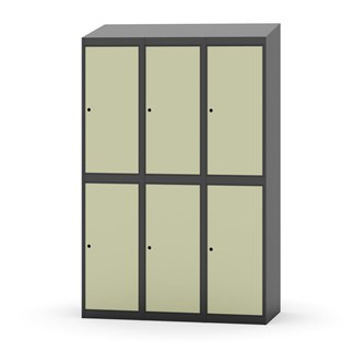 Garderobeskap Novis skrått tak 2:3 B120