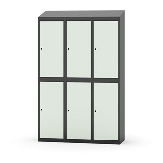 Garderobeskap Novis skrått tak 2:3 B120