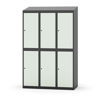 Garderobeskap Novis skrått tak 2:3 B120