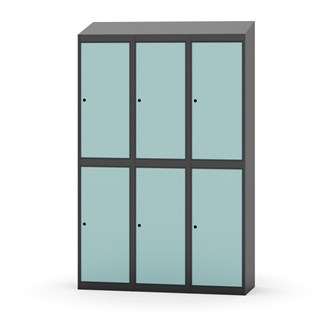 Garderobeskap Novis skrått tak 2:3 B120