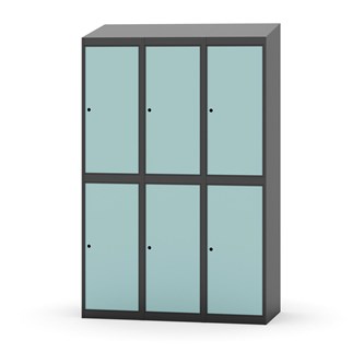 Garderobeskap Novis skrått tak 2:3 B120