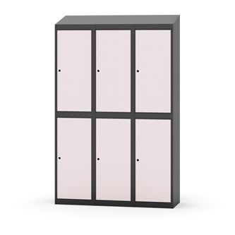 Garderobeskap Novis skrått tak 2:3 B120