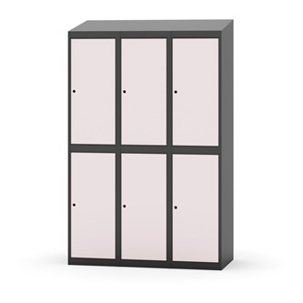 Garderobeskap Novis skrått tak 2:3 B120