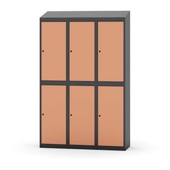 Garderobeskap Novis skrått tak 2:3 B120