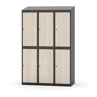 Garderobeskap Novis skrått tak 2:3 B120