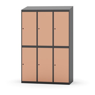 Garderobeskap Novis skrått tak 2:3 B120