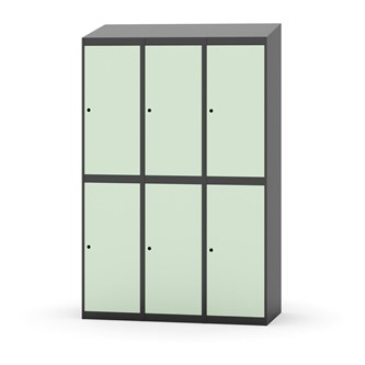 Garderobeskap Novis skrått tak 2:3 B120