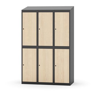 Garderobeskap Novis skrått tak 2:3 B120