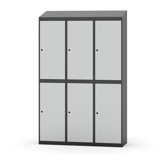 Garderobeskap Novis skrått tak 2:3 B120