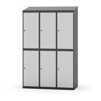 Garderobeskap Novis skrått tak 2:3 B120