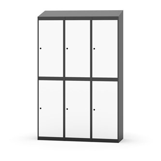 Garderobeskap Novis skrått tak 2:3 B120