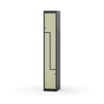 Garderobeskap Novis Z flatt tak 2 rom B30