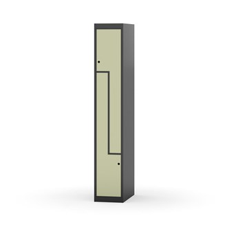 Garderobeskap Novis Z flatt tak 2 rom B30