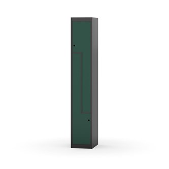 Garderobeskap Novis Z flatt tak 2 rom B30