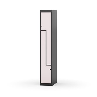 Garderobeskap Novis Z flatt tak 2 rom B30