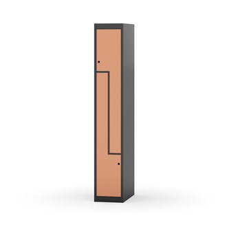 Garderobeskap Novis Z flatt tak 2 rom B30