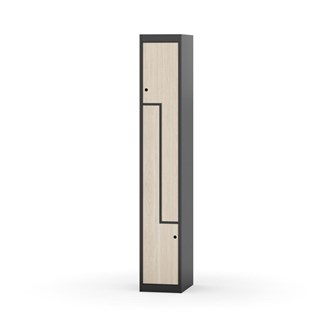 Garderobeskap Novis Z flatt tak 2 rom B30
