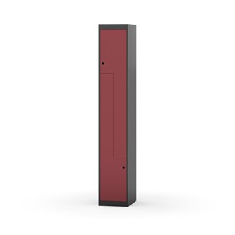 Garderobeskap Novis Z flatt tak 2 rom B30