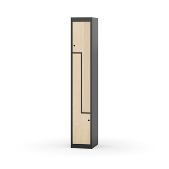 Garderobeskap Novis Z flatt tak 2 rom B30