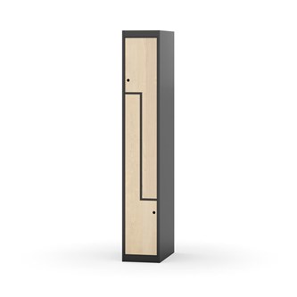 Garderobeskap Novis Z flatt tak 2 rom B30
