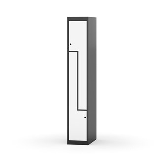 Garderobeskap Novis Z flatt tak 2 rom B30