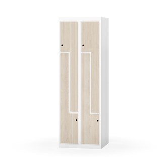 Garderobeskap Novis Z flatt tak 4 rom B60